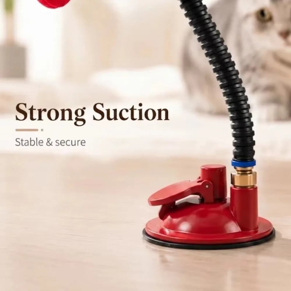 Creative Cat Boxing Suction Cup Base Self-Play Pet Punching Bag Bite Resistant Standing Cat Speed Bag Indoor Play