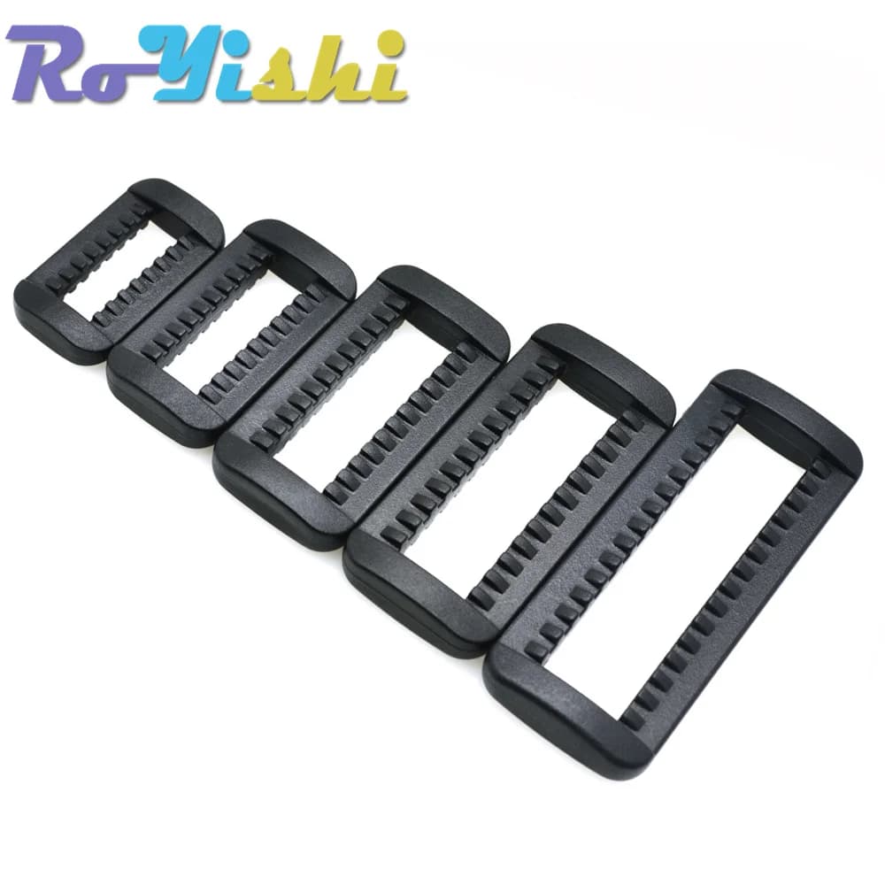 10 pz/pacco loop Looploc fibbie a sgancio laterale anelli rettangolari in plastica accessori per borse con tracolla per zaino