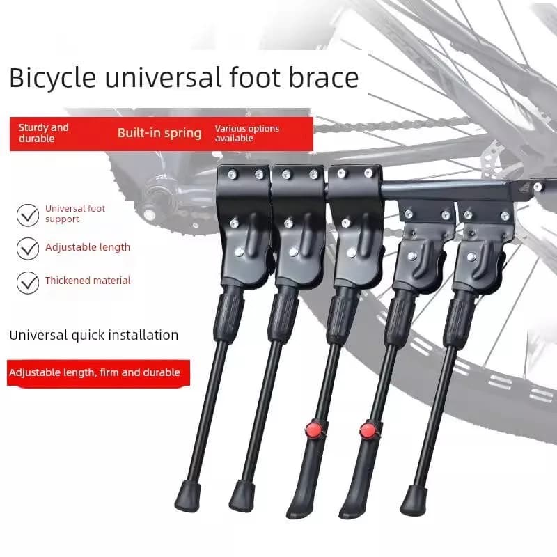 Supporto Bici Resistente per Mountain Bike e Bici da Strada, Cavalletto Laterale Stabile per Parcheggio Singolo, Attrezzatura Ciclismo