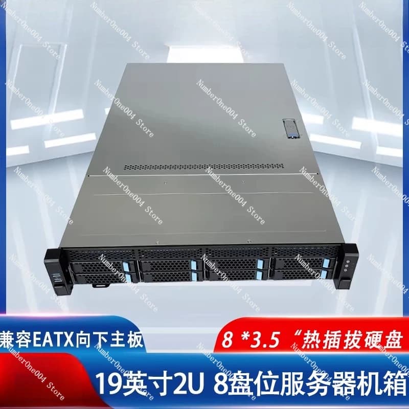 Chassis Server NAS per Cloud Privato Aziendale con 8 Dischi 2U Rack IPFS Hot-Swap Multi-Hard Disk