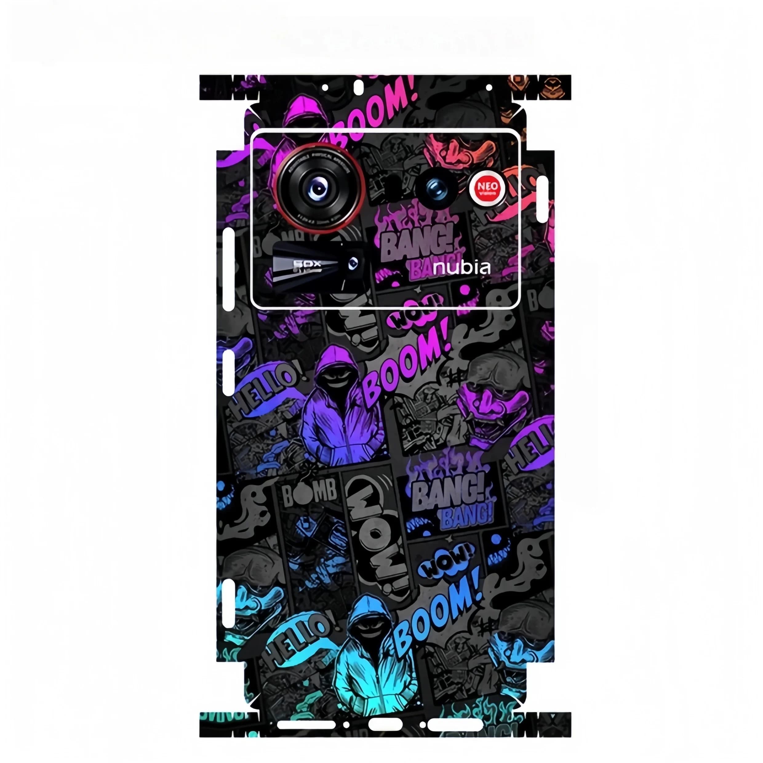 Colorful Protective Film for Back and Side Screen for Nubia Z80 Z70 Ultra Z50 Ultra 5G Z60 Ultra