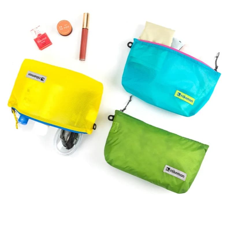 Borsa portaoggetti ultraleggera da esterno Borsa portaoggetti per abbigliamento da viaggio impermeabile in nylon 15D portatile da campeggio