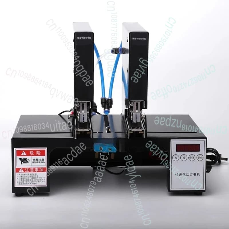 Cucitrice elettrica automatica a doppia testa D Cucitrice pneumatica rilegatrice Cucitrice elettrica Rilegatrice da 180 volte/minuto