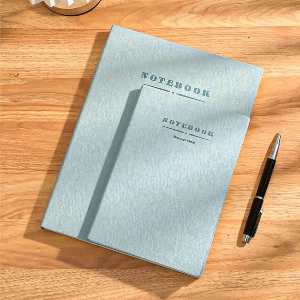 PU Cover Soft Leather Notebook Journals Diary Book a4 a5 Office Notebook Writing Pads Stationery Notebook Office