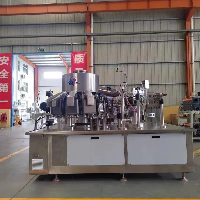 Macchina Automatica Rotativa per Confezionamento in Bustine a Prezzo di Fabbrica Personalizzato per Snack all'Aglio, Frutta Secca e Noci