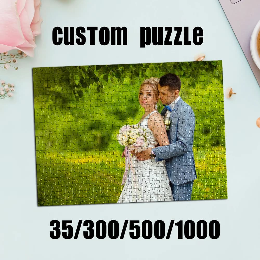 Puzzle personalizzato da 48 pezzi con ritratto di uomo, puzzle con foto, articoli personalizzati, regali personalizzati