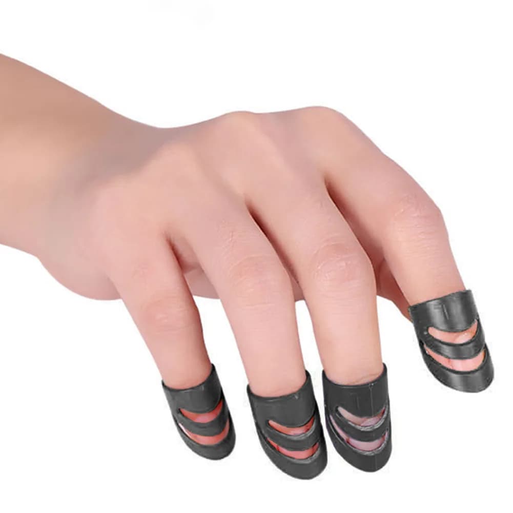 Set di 8 Plettri da Dito S M L XL per Strumenti a Corda, Copridita per Chitarra Acustica ed Elettrica, Basso