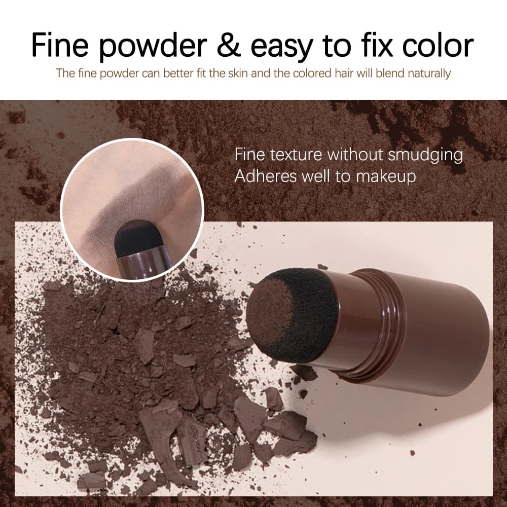 Waterproof concealer pen for thin line and root – Instant gray cover with easy to mix powder stick for a nice make-up for normal hair