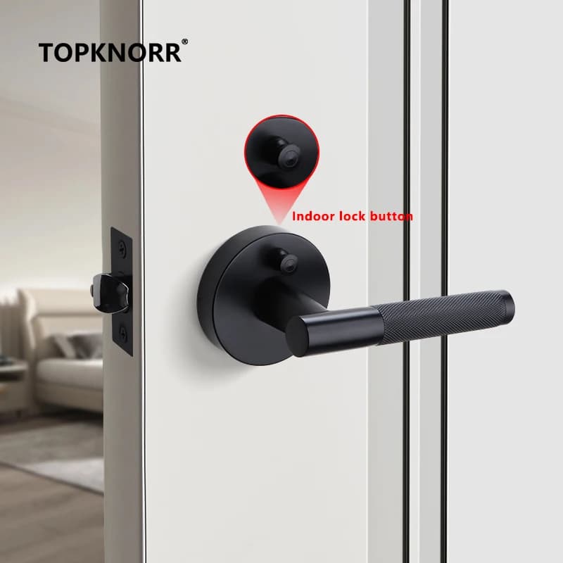 Serratura per bagno Serratura per passaggio a sfera Lingua singola Senza chiave Camera da letto Privacy Serratura per porta Serrature per porte esterne Maniglia Maniglie di sicurezza Sicurezza