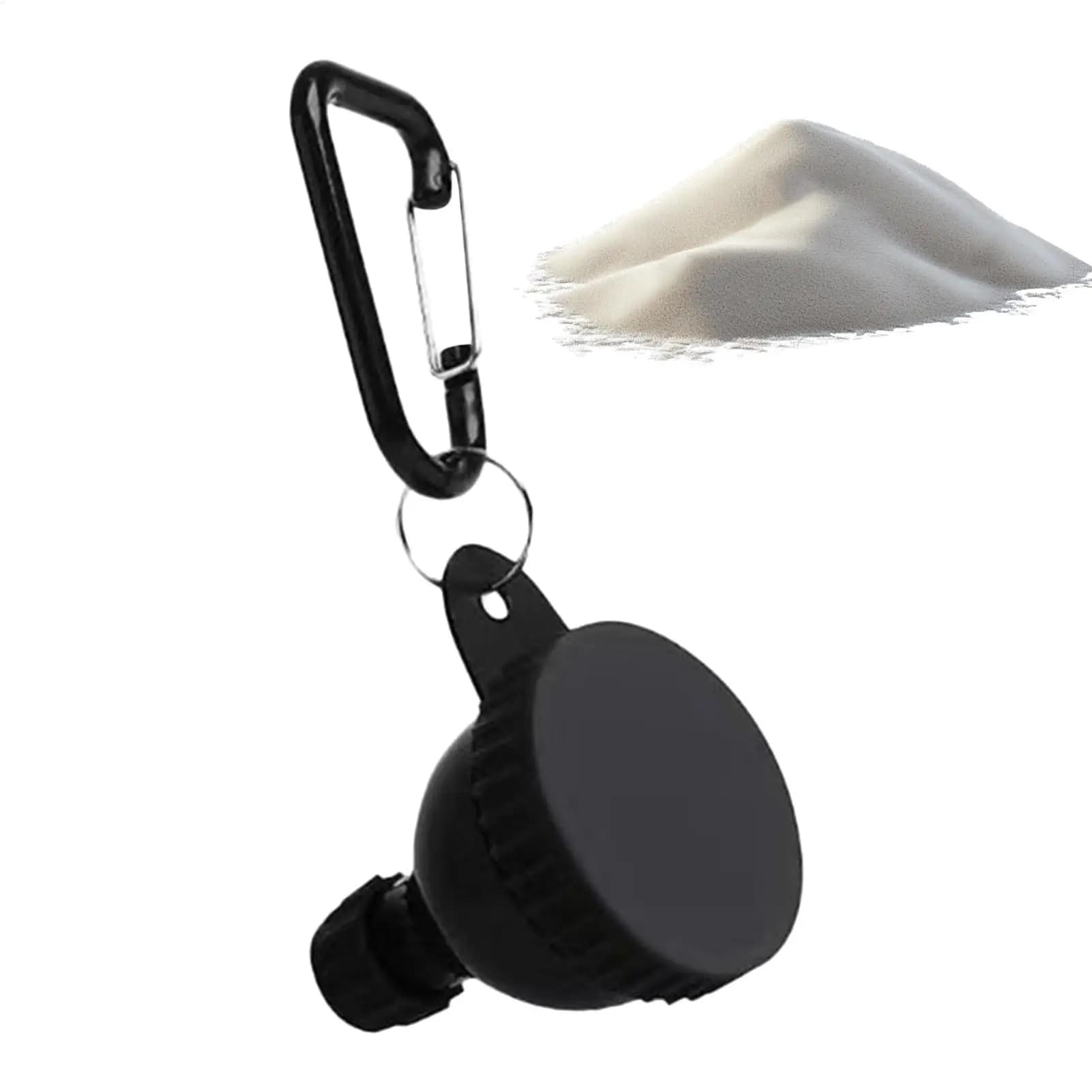 Mini Portable Bottle for Protein in Powder with Keychain and funnel, Container for Medicine, Small Cup for Open Sports, 50ml