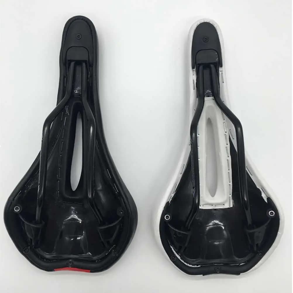 Sella per Bicicletta, Sedile per Mountain Bike Nero, Professionale, Comodo, Antiurto, Cuscino Ergonomico per Ciclismo con Design Cavo