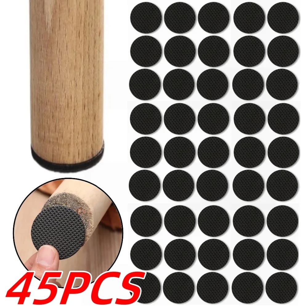 15-45PCS Gambe per mobili Tavoli Sedie Silenzioso Antiscivolo Ammortizzante Pad Autoadesivo Resistente ai graffi Cursori per mobili