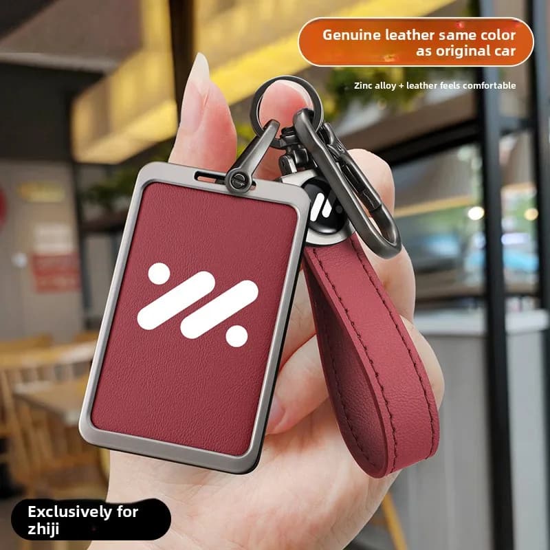 For Zhiji LS7LS6 intelligent card key set L7pro special car NFC induction protection set leather buckle for men and women