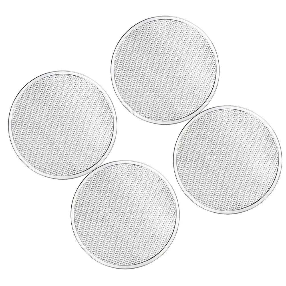 4 Pcs Metal Pizza Pan Baking Pans for Oven Homemade Supplies Healthy Cooking Extra Large Individual