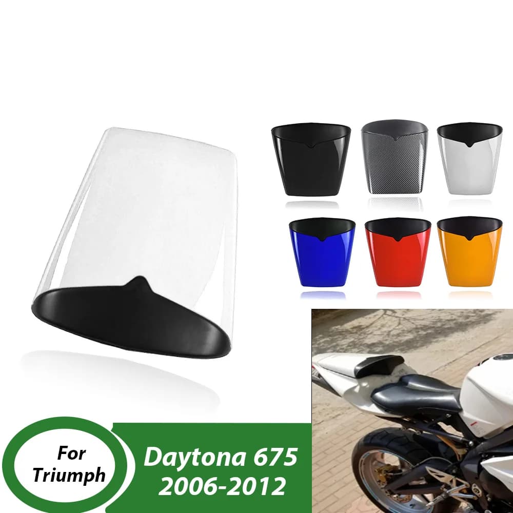 Moto Passeggero Posteriore Sedile Passeggero Cowl Copertura Carena Per Triumph Daytone 675 2006-2012 2011 Daytone675 Accessori