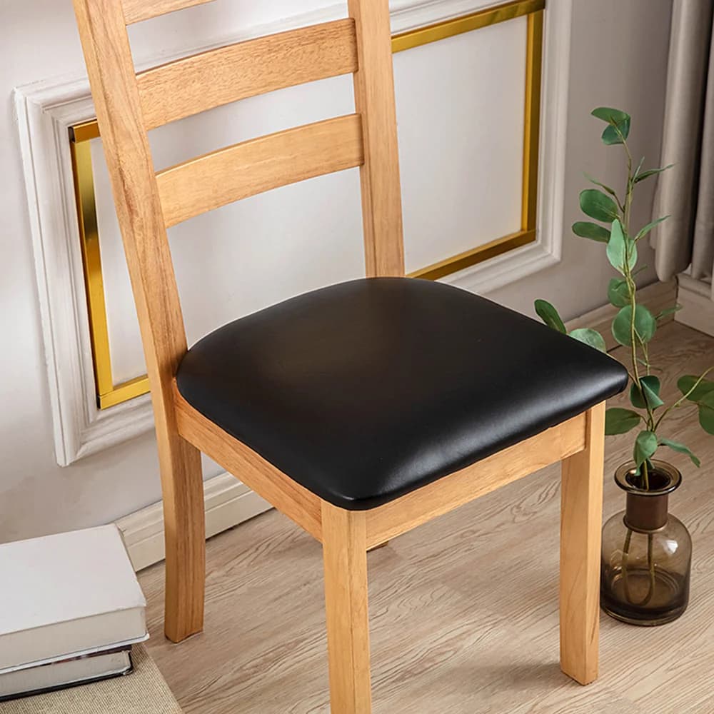 Fodere per sedie da pranzo impermeabili in pelle PU Fodere per cuscini rimovibili per la cucina di casa Hotel - Protezione per sedia imbottita