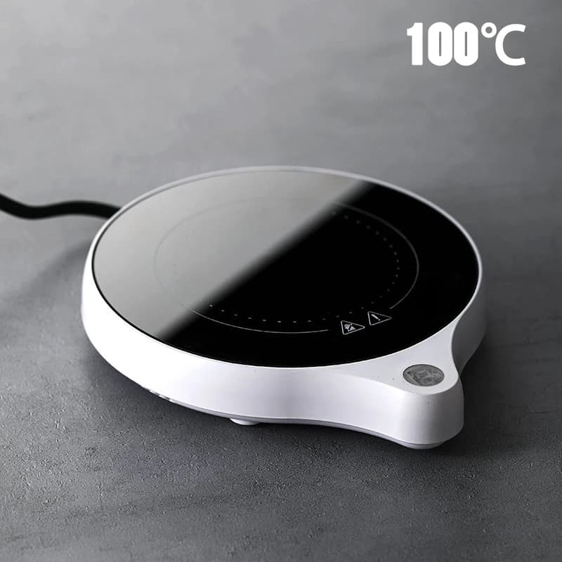 Scaldatazze 110V/220V Scaldatazze 100 ° C Sottobicchiere scaldavivande per tè caldo Riscaldatori per tazze con temperatura a 5 marce Tappetino riscaldante per tè al latte e caffè