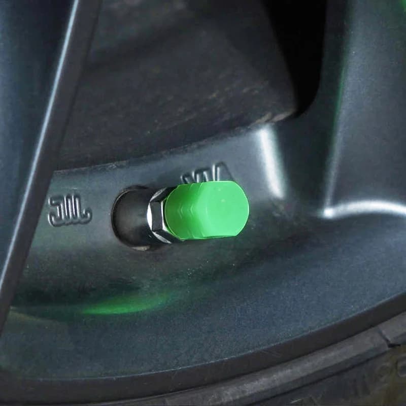 4pcs luminous valve cap for car tires, luminous valve cap for electric bikes, motorcycles, bicycles, trucks, vacuum tires, unive
