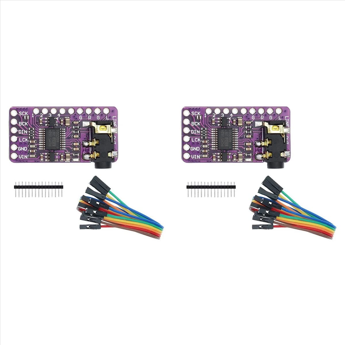 2X I2S PCM5102A DAC GY-PCM5102 Module I2S reader for Raspberry Pi PHAT format card PCM5102 digital audio card