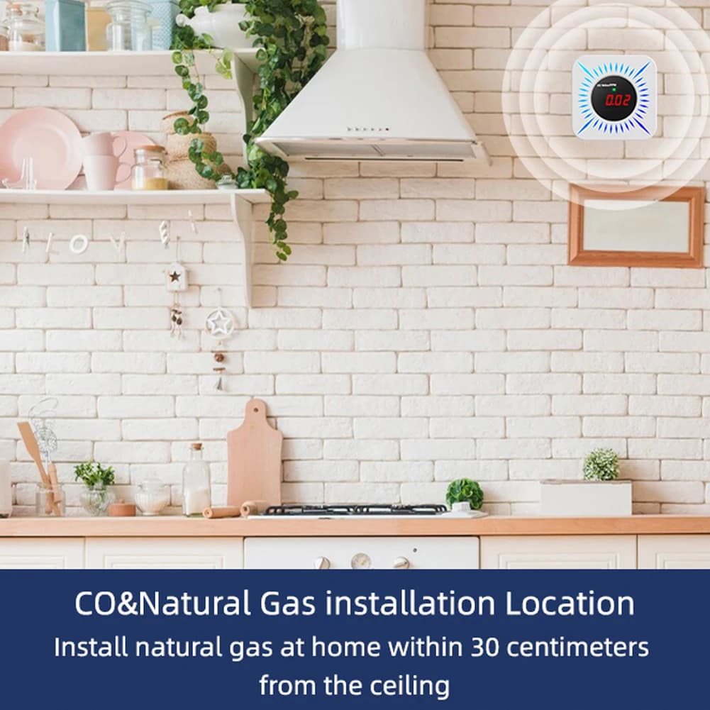 Combustible Gases Leak Detector Portable Carbon Monoxide Gases Leakage Tester Multifunctional Gases Concentration Tester