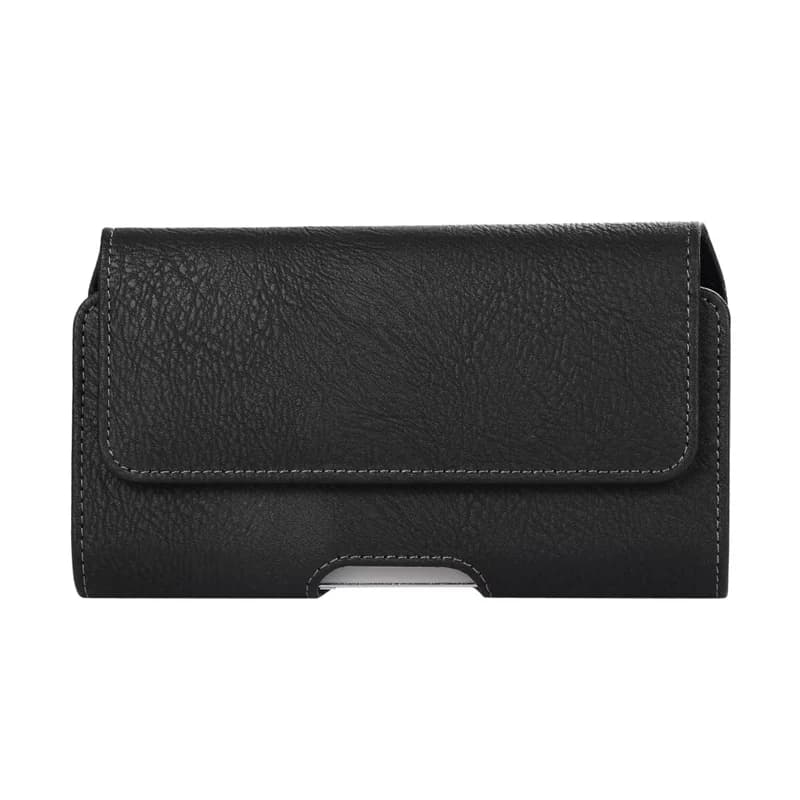 Custodia da cintura per fondina universale in pelle per telefono cellulare per iPhone Samsung Huawei Xiaomi Smart Phone marsupio da uomo