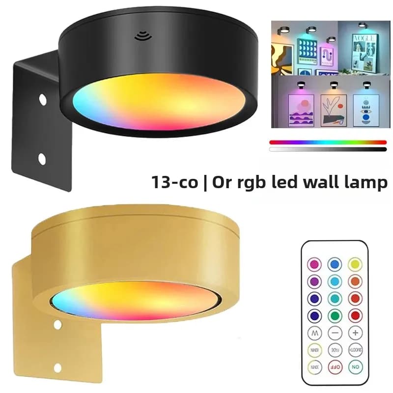 1/2 pezzi luci per immagini LED luce magnetica per display artistico faretto per pittura dimmerabile magnetico a batteria con 13 modalità di illuminazione