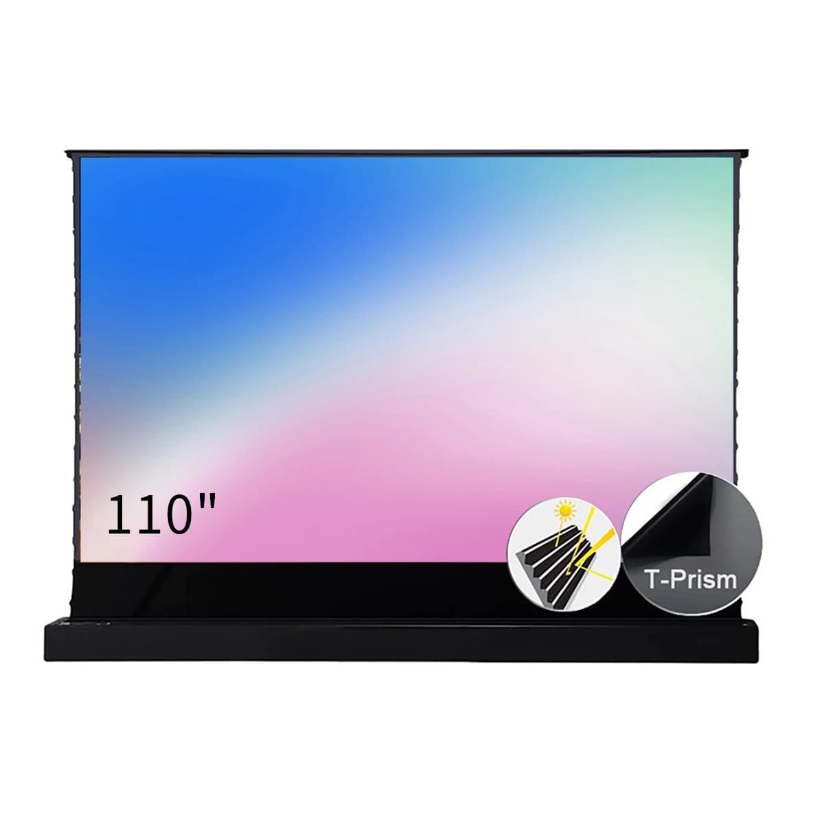 R 110 pollici tensione elettrica pavimento in aumento Ust Alr T schermo di proiezione prisma per schermo per proiettore laser 4k a lancio ultra corto