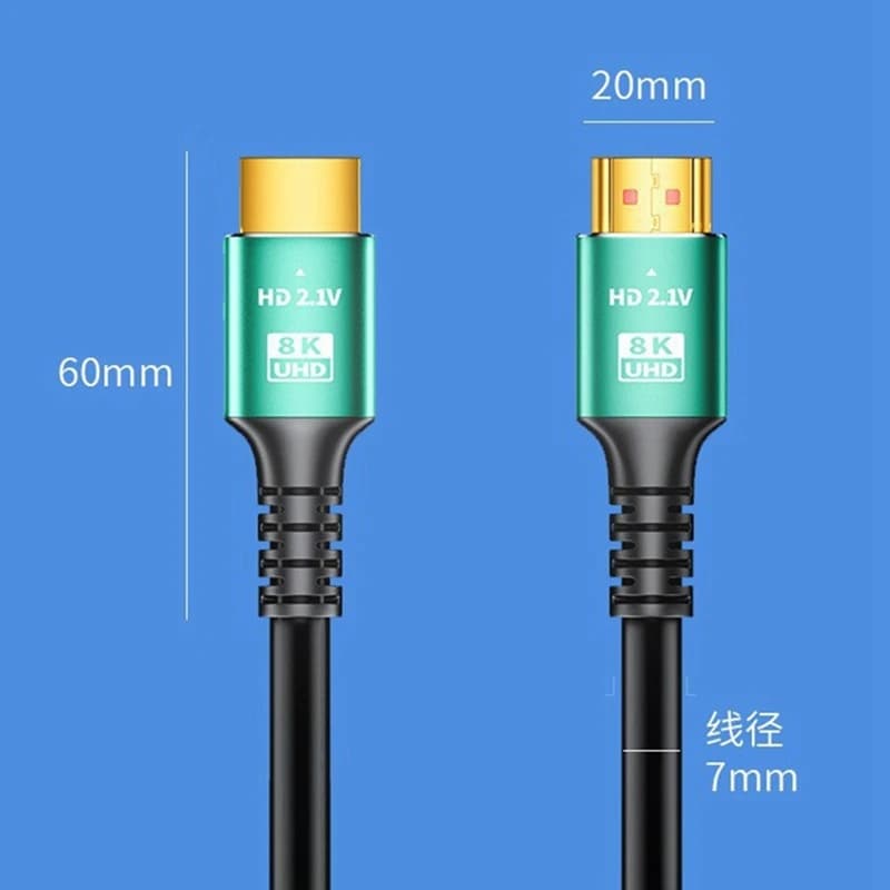 Super Sale 2M 8K HDMI-Compatible 2.1 Video Cable 48Gbps High Speed 8K@60Hz 48Gbps Adapter for RTX 3080 EARC HDR PC Laptop TV Box