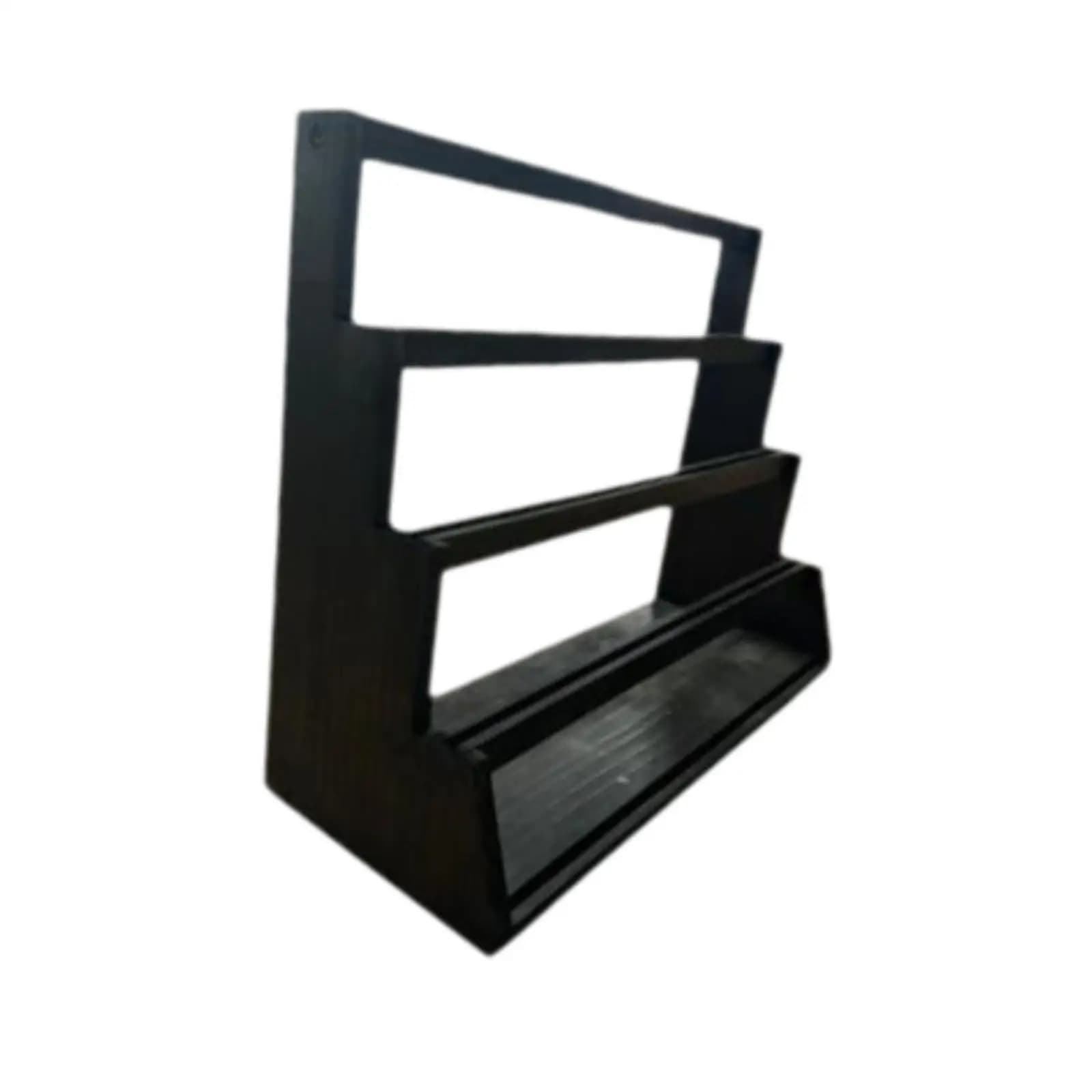 Wooden Card Display Rack Organizer 4 Tier Storage Stand Graded Card Shelf for TCG Baseball Basketball Hockey Collection