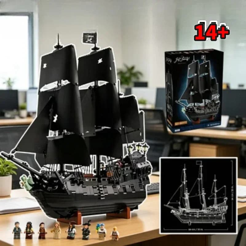 Bandai Launch 10365 2026 New Pirate Ship Building Bricks Premium Collection Display Favors Gifts compatible with LEGO bricks