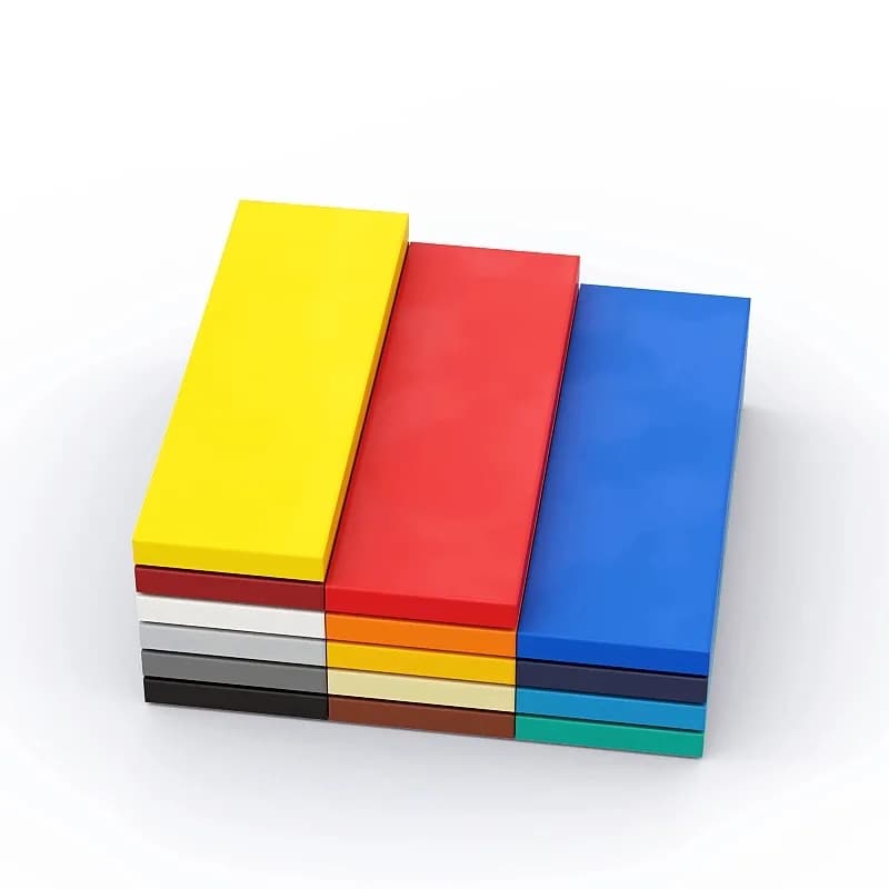 70 Pezzi Piastrella Piatta 2x6 Compatibile con Piastre 69729 Mattoncini Autobloccanti Accessori per Costruzioni Giocattolo