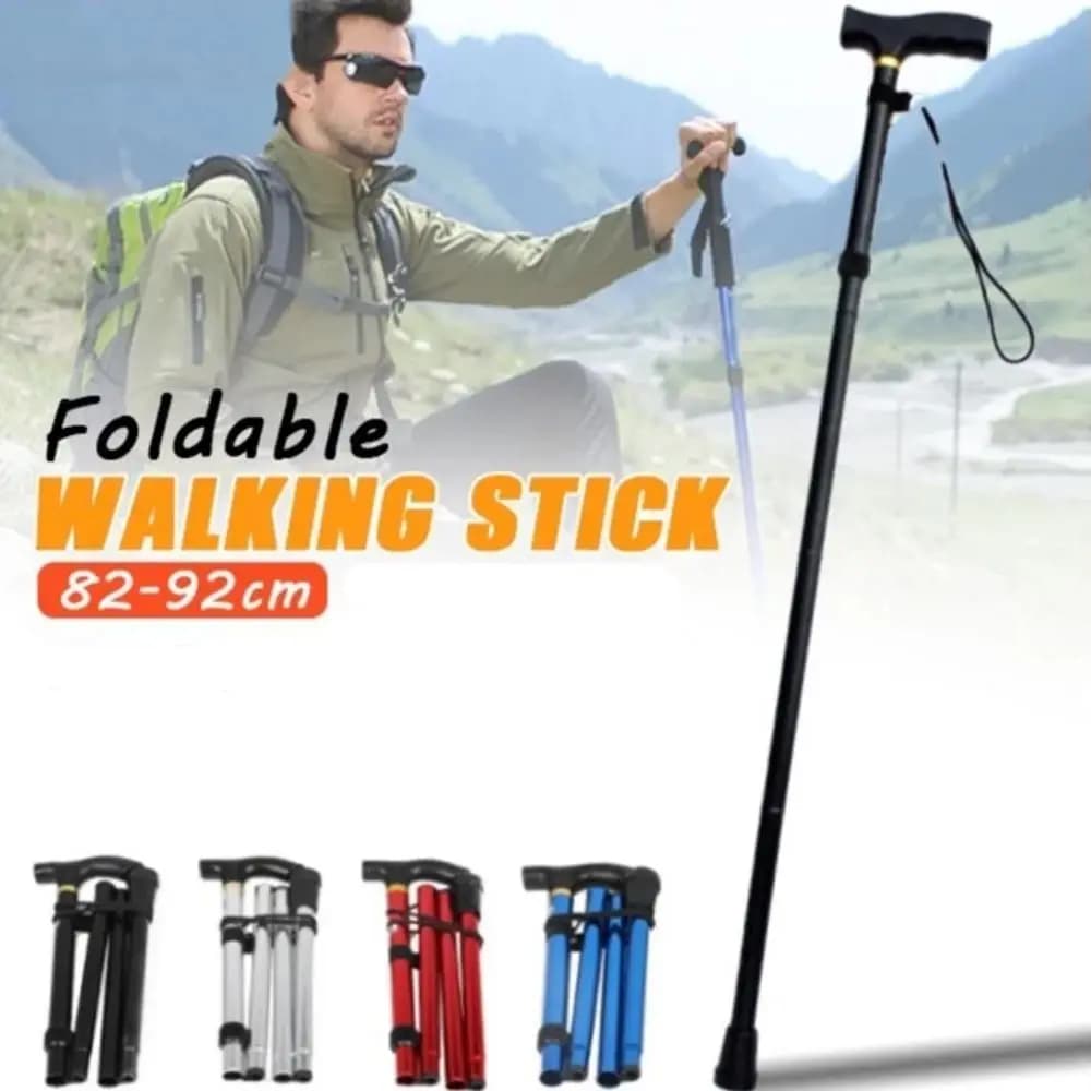 Aluminium Trekking Sticks for Exterior with Quick Adjustable Closures Ultralight Folding Sticks for Hiking