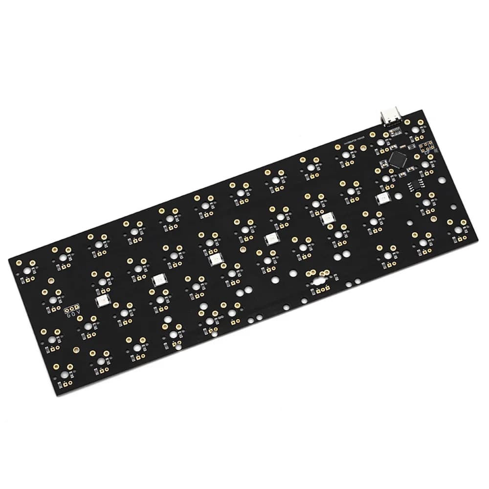 Bm43a bm43 43 keys 40% custom mechanical keyboard PCB layout numpad programmed via firmware with background rgb underglow alps mx