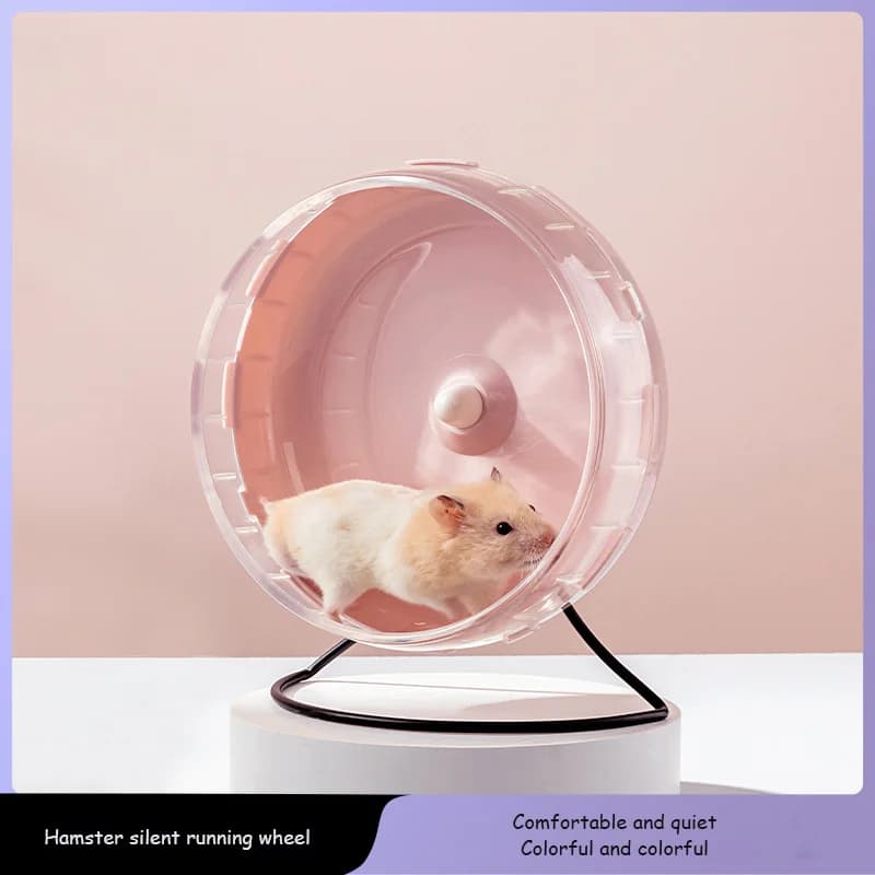 Racing wheel for hamsters roller with ultra-silent belt bracket golden bear dedicated toy racing ball to alleviate the bored tee bunny