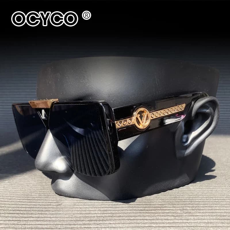 Occhiali da sole da donna di moda di lusso Glamour Brand Square Designer Occhiali da uomo Elegante passerella vintage