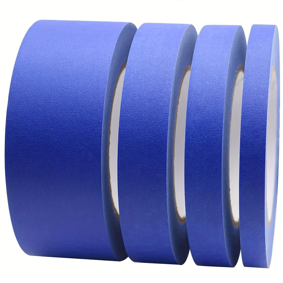 Nastro Adesivo Blu per Pittori Multi-Misura - 1/2\", 3/4\", 1\", 2\" x 65.6ft, Nastro Mascherante di Alta Qualità per Uso Domestico e Ufficio
