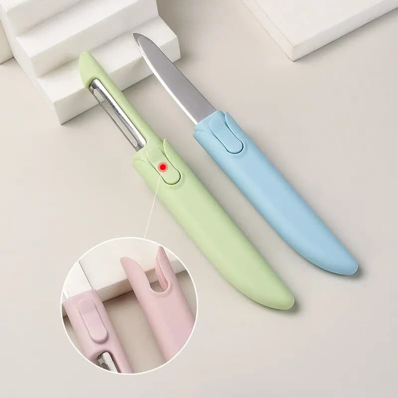 Pelapatate two in one Stainless steel fruit Peelpite Kitchen knife Pelapatate for double end melon Kitchen tool