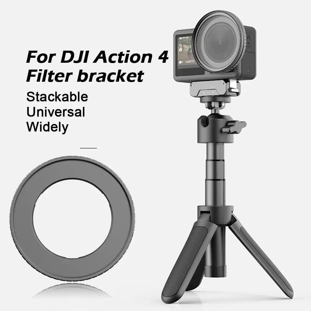 1 pz. Adattatore per Filtro Lente per Fotocamera DJI Osmo Action 4, Supporto Filtro in Metallo, Accessori G7E9