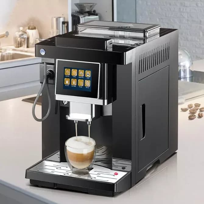 Stainless Steel Comercial Automatic Espresso Touch Screen Coffee Machine
