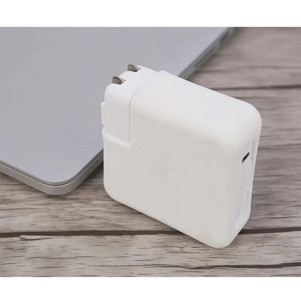 Protezione per adattatore di alimentazione, copertura in silicone luminosa, resistente agli urti, fluorescente, per caricabatterie da 61 W, compatibile con Pro 13