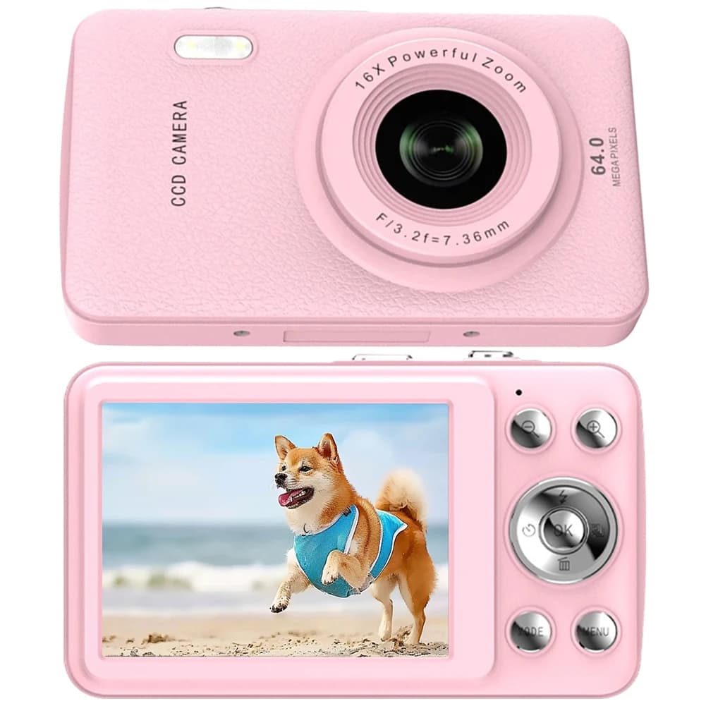 Digital Camera Mini with 2,8 Inch HD Screen, TYPE-C Charging, Digital Camera for Vlogging, for Boys and Girls