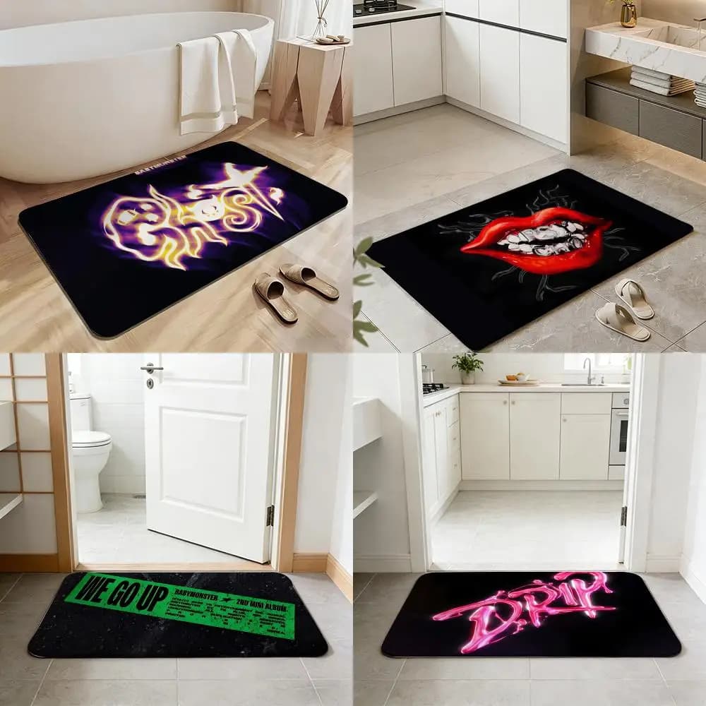 B-babymonter Fast Drying Non-slip Ground Floor Mat, Absorbent Mat for Korean Entertainment