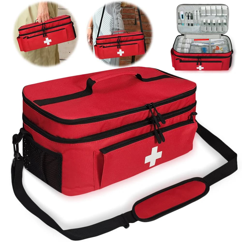 Borsa da Viaggio, Organizzatore Vuoto per Pillole, Contenitore per Medicinali, Custodia da Viaggio per Medicinali per Casa e Viaggi