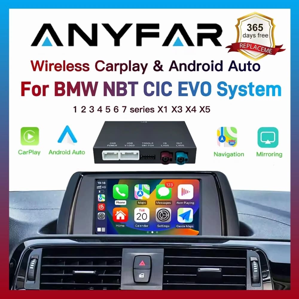 CarPlay wireless per BMW Serie 6 F06 F12 F13 G32 2010-2020 CIC, NBT, EVO, con funzione Android Auto Mirror Link AirPlay CarPlay