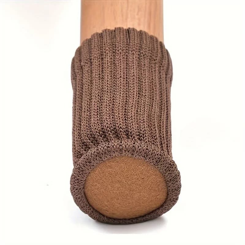 24 Pezzi di Protezioni per Gambe di Sedie in Cotone Lavorato a Maglia, Coperture Antiscivolo Multicolore per Piedi di Mobili