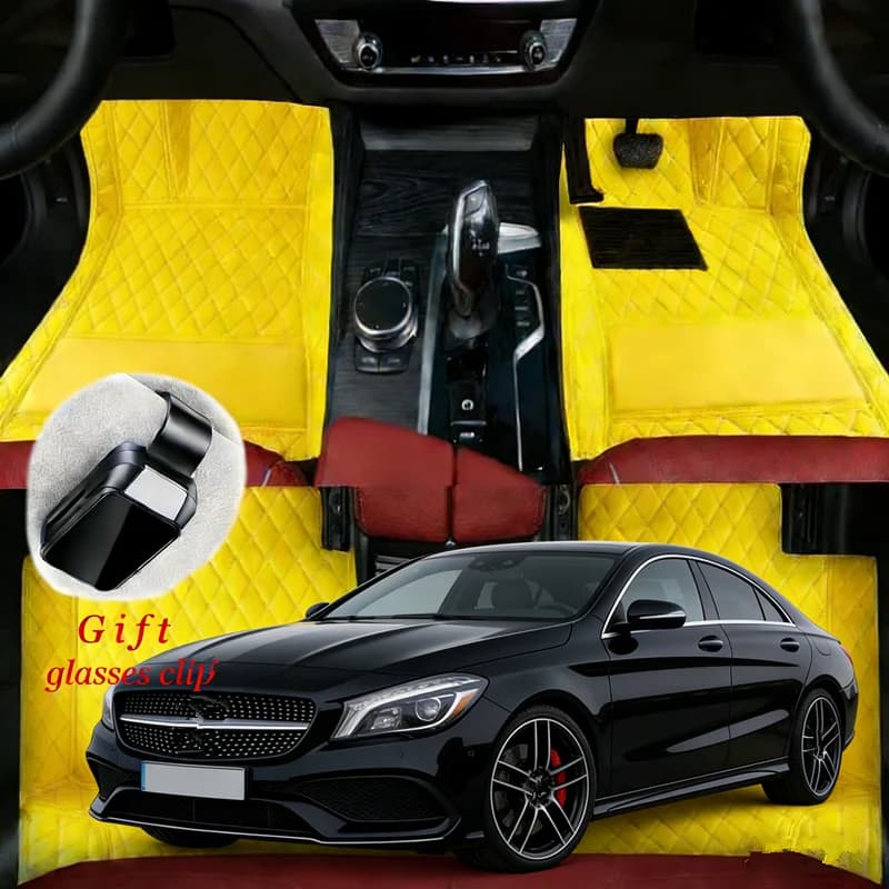 Tappetini Auto Personalizzati per Mercedes CLA-Class AMG CLA180 CLA200 CLA220 CLA250 /2013-2026, Coperture per Tappeti, Guida a Sinistra/Destra