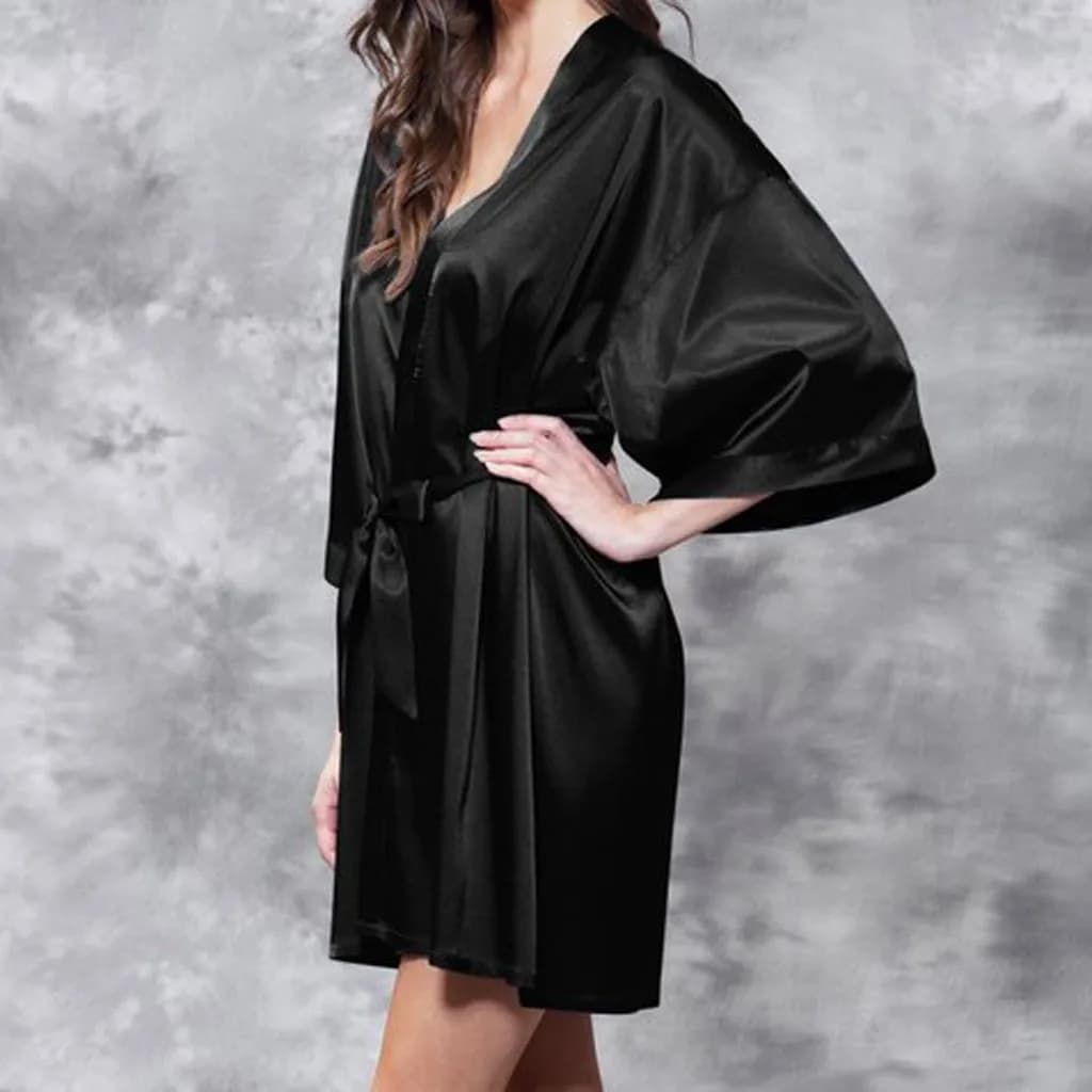 Women's pyjamas nightwear in satin Sexy woman's lingerie night dress women's bathrobe high quality and comfortable nightdress