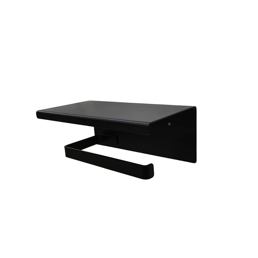 Porta fazzoletti da parete in acciaio inossidabile nero da 1 pezzo, senza trapano per bagno/cucina/doccia/WC