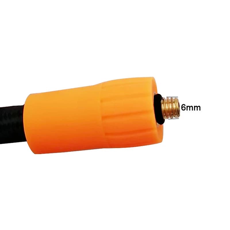 Adattatore per Tubo di Gonfiaggio a Filettatura Fine, 30CM, con Valvola Standard e Attacco M6 per Gonfiaggio Pneumatici Auto