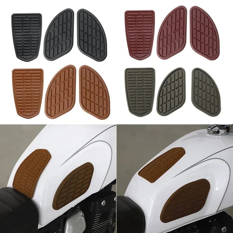 Universal Motorcycle Cafe Racer Pad fuel tank adhesive gas tank side protection knee guard side panels Vintage for Honda Yamaha
